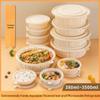 Compostable Corn Starch Round Takeaway Box