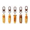 Adorable Animal Bread Keychain Fun Resin Bear And Dog Bag Decoration Pendant Unique Portable Key Holder