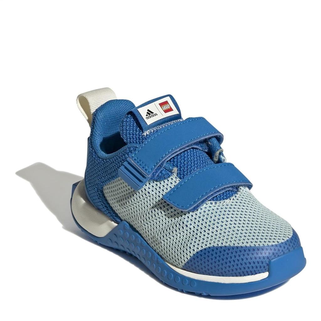 LEGO SPORT Pro Comfort Junior Running Shoes for Boys and Girls, Sizes 12-16cm, Shock Blue/Off-White/Red (GZ2410), 12.0 cm