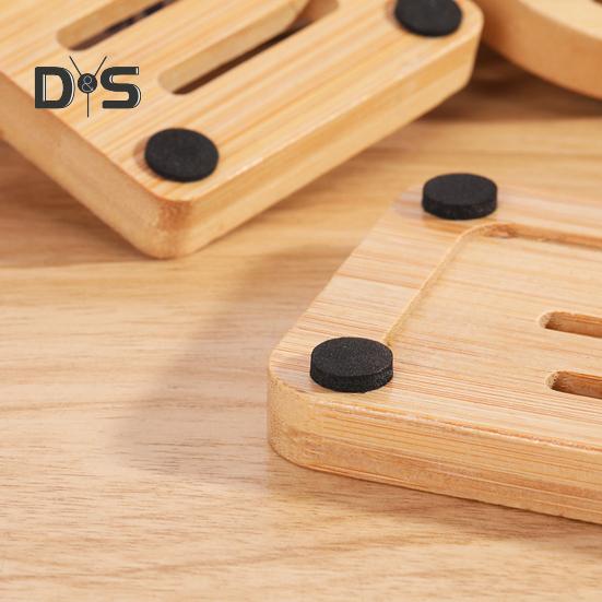 Soap Box Holder High Durability Not Easily Deformed Easy To Clean Bamboo Case Tray Decorative Wooden Soap Drain Holder