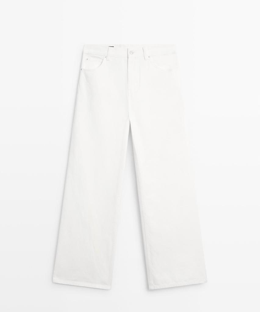 Masimodutti High-Rise Wide-Leg Jeans