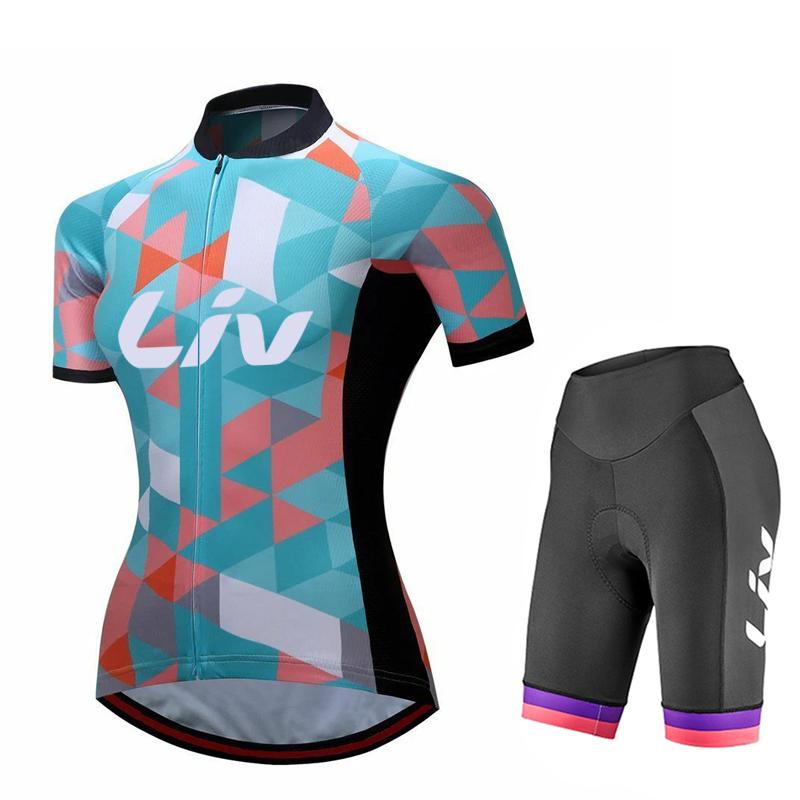 2026  Breathable Cycling Suit Set  Women's Cycling Bib Sponge Pad Cycling Sportswear Short Sleeved Cycling Jersey Outdoor Quick Drying Cycling Set