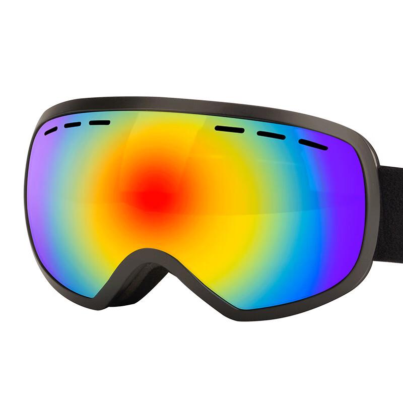 Longchan Unisex Double-Layer Anti-Fog UV Ski Goggles One Size