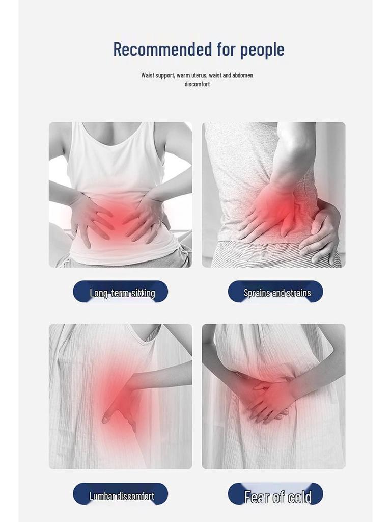 Intelligenter kabelloser Heiz-Taillenmassager & Rückenstützgürtel