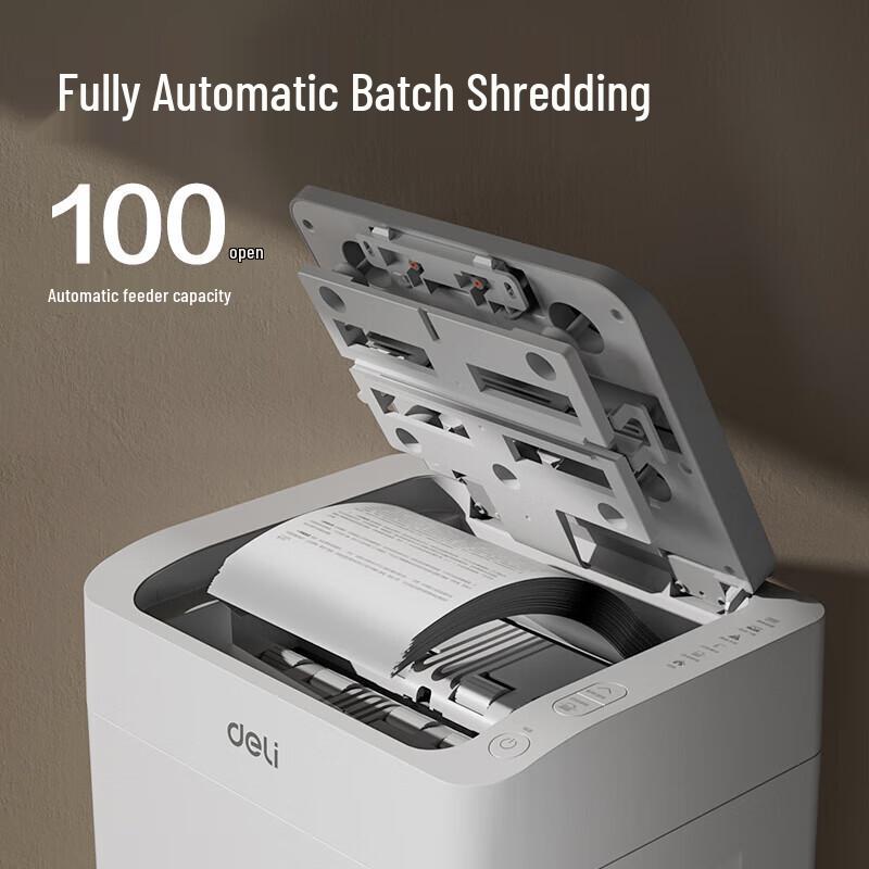 Deli Automatic High-Security Office Paper Shredder CN plug (adapter included)