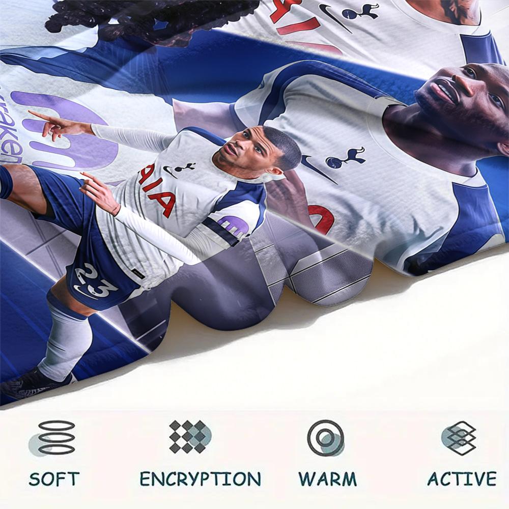 The Spurs Team Print FlAannel Blanket, High Quality Comfortable for All Seasons, Home Decor, Warmth and Comfort