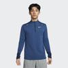 Nike Logo Print Mock Neck Sports Top Men Tops Blue DD5663-451