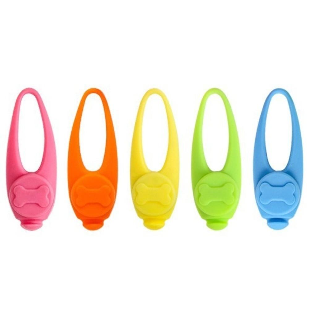 Silicone LED Pet Safety Light Waterproof 3 Light Modes Glowing Collar High Brightness Anti-Lost Pet Collar Pendants