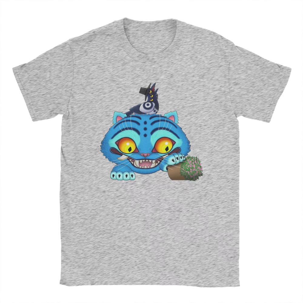 Men's Kpop Demon Hunters Women T Shirts Tiger Bird and Vase Cotton Tops Funny Male Short Sleeve Crew Neck Tee Shirt 3XL T-Shirts