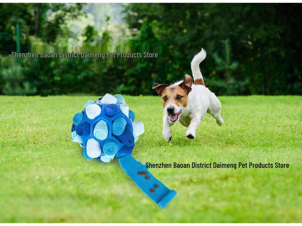 Pet Sniff & Play: Hidden Food Rubber Ball Toy for Dogs
