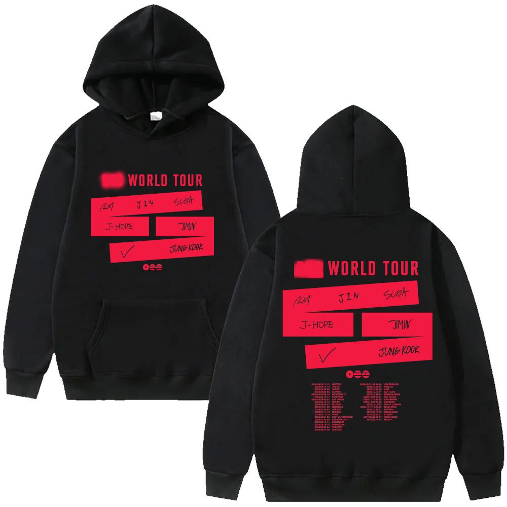 The 5th Album World Tour Hoodies New Y2k Fashion Sweatshirt Men and Women Long Sleeve Pullovers High Street Casual Clothes