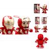 Vibrant Dance Iron Man Action Figure Toy With Led Flashlight And Sound Features