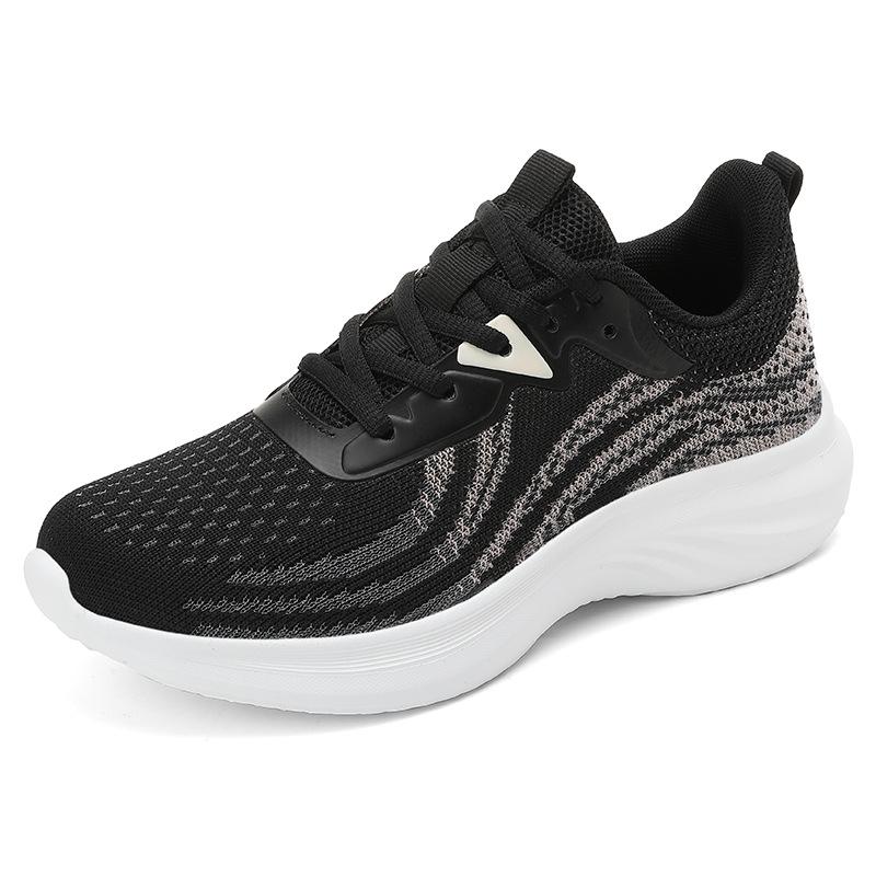 Trendige leichte Flyknit-Laufschuhe für Damen - Atmungsaktives Mesh, Lässiger Low-Top-Stil für Frühling/Sommer