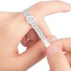 5pcs/set Easy-to-Use Ring Sizer Tool - Reusable Finger Measuring Gauge, US Sizes 1-17, Perfect for Online Jewelry Shopping (White)