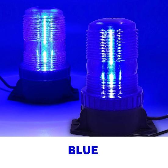 12-24V 48V 60V 80V 30 LED High Power Emergency Warning Flash Strobe Light Beacon for Forklift Truck School Bus Amber Blue Red