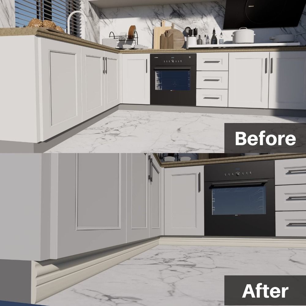 2M/Roll 3D Self Adhesive Skirting Line Wall Sticker Thickened Anti-collision Decoration Strips Living Room Bedroom Corner Line