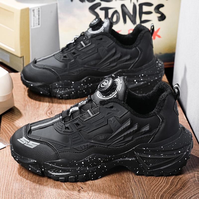 TUINANLE Winter Men Sneakers Casual Sport Shoes for Man Plush Warm Male Sneakers Non-Slip Outdoor Casual Sports Shoes