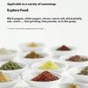 Automatic Adjustable Spices Grinder For Cooking Rechargeable Design With Transparent Window Kitchen Accessory