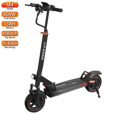 Electric Scooter LIT-GOGO M4 10" Tire 800W Peak Motor Foldable Adult Electric Scooter 48V 13Ah Smart APP Connectivity Max Range 40Km