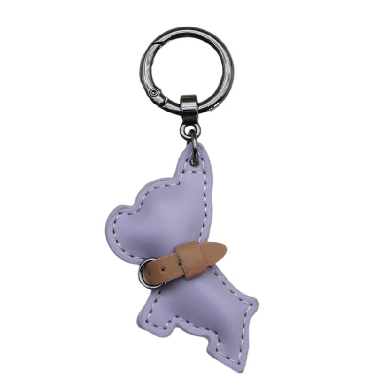 Fun And Functional PU Leather French Bulldog Keychain for Fashion Enthusiasts Phone Chain Pendant Keyring