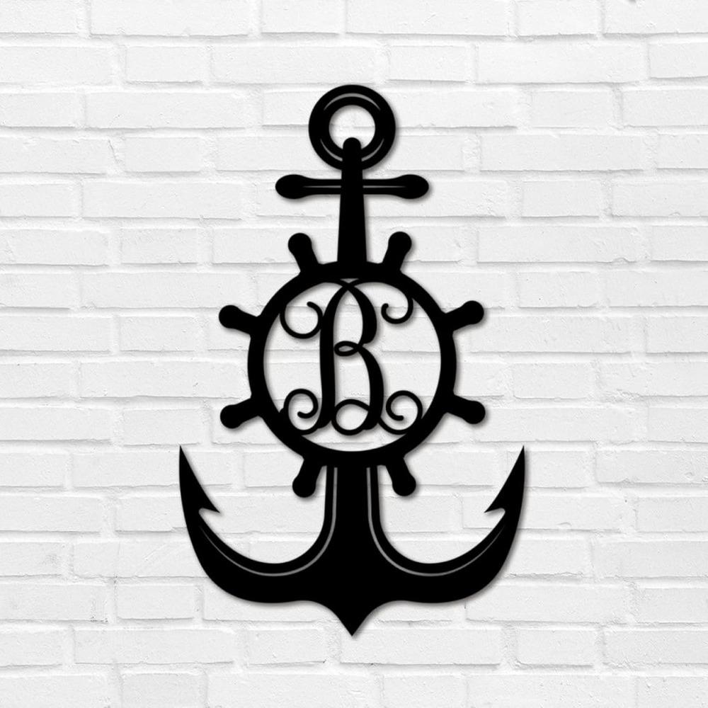 Custom Iron Letter Metal Wall Art Monogram Address Sign Retro Plaque Garage Patio Backyard Garden Decoration 12 Inch