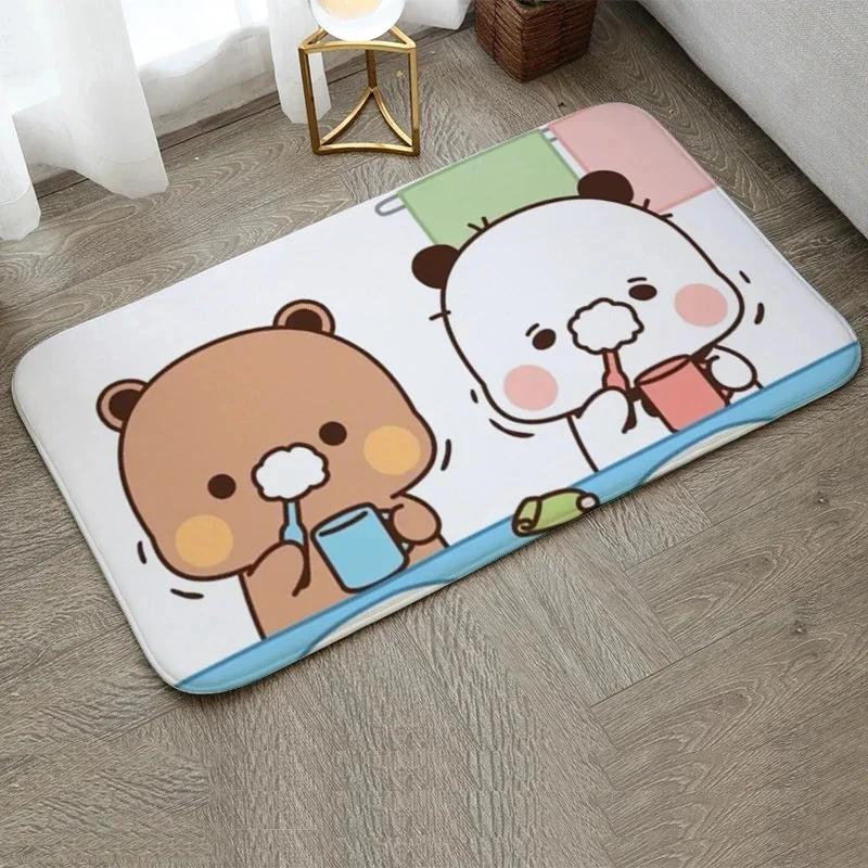 Bubu and Dudu Home Entrance Doormat Balcony Bathroom Floor Mats Welcome Mat Small Size Non-slip Rug Bedroom Carpet Homes Decor