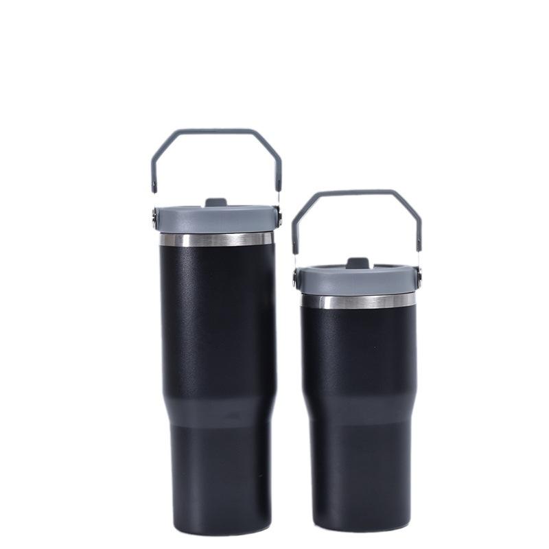 Tasse Thermos Portable en acier inoxydable 304, couvercle en paille Portable, grande capacité, tasse de voiture de 30oz
