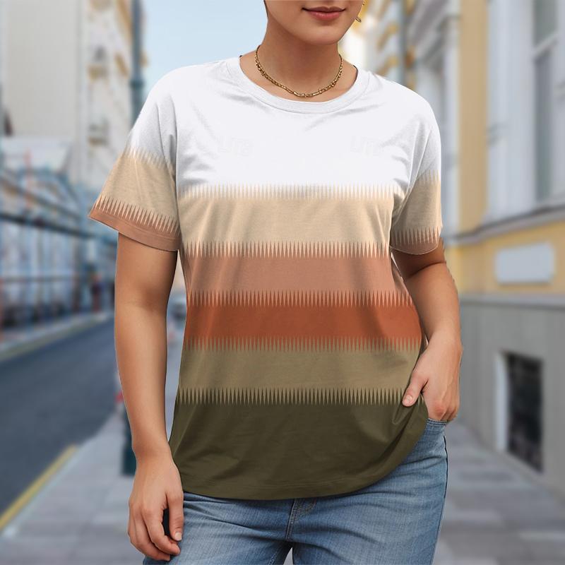 Móda Ženy milují potisk vzoru Tričko Legrační Ležérní Tričko s krátkým rukávem s výstřihem do O Letní Dámské tričko s tričkem