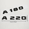 3D ABS Black Car Letters Logo A180 A220 A260 Badge Rear Trunk Emblem Decals For Mercedes Benz A Series A180 A200 A250 A260 W177