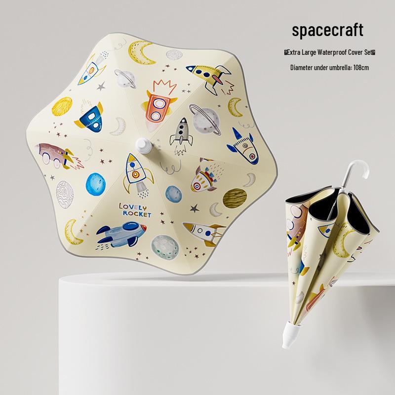 Children's UV Protection Umbrella: Long Handle, Rain or Shine, Reinforced & Enlarged for Elementary Students, Boys & Girls