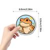 55 Cartoon Lizard Graffiti Stickers for DIY Decor - Cute Decals for Water Bottles & Suitcases