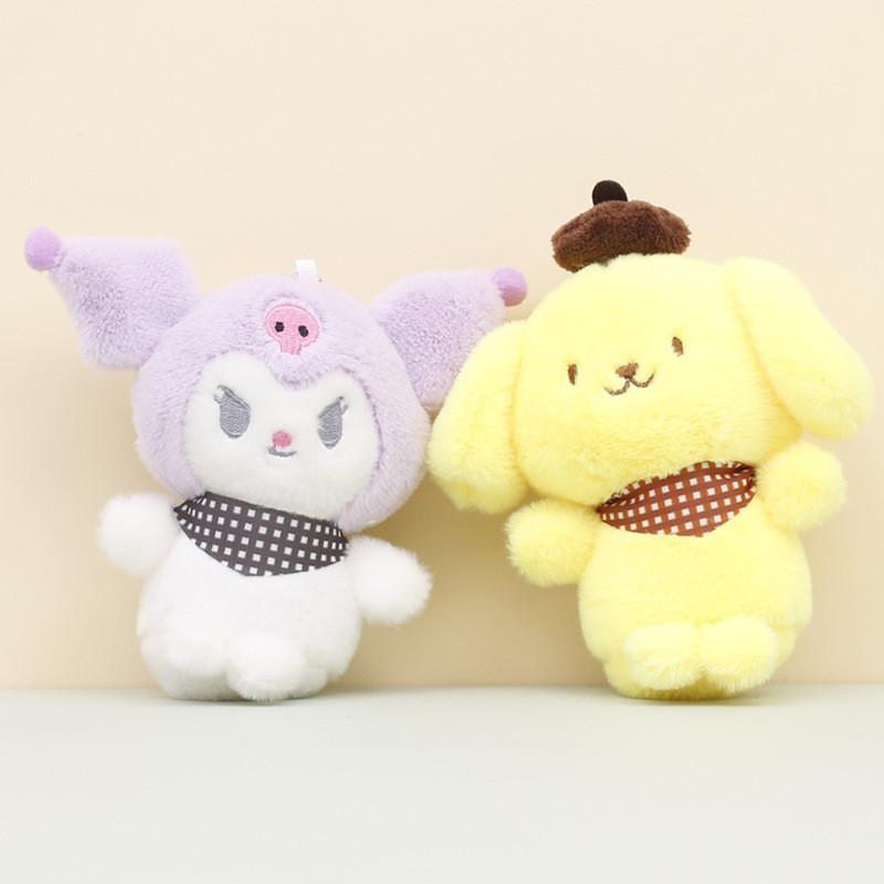 Adorable Kawaii Sanrio Plush Toy Keychain Soft Pp Cotton Stuffed Animal Doll