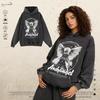 Oversized Streetwear Hoodie Men - Cotton Graphic Print Long Sleeve Loose Fit Winter Casual Sweatshirt