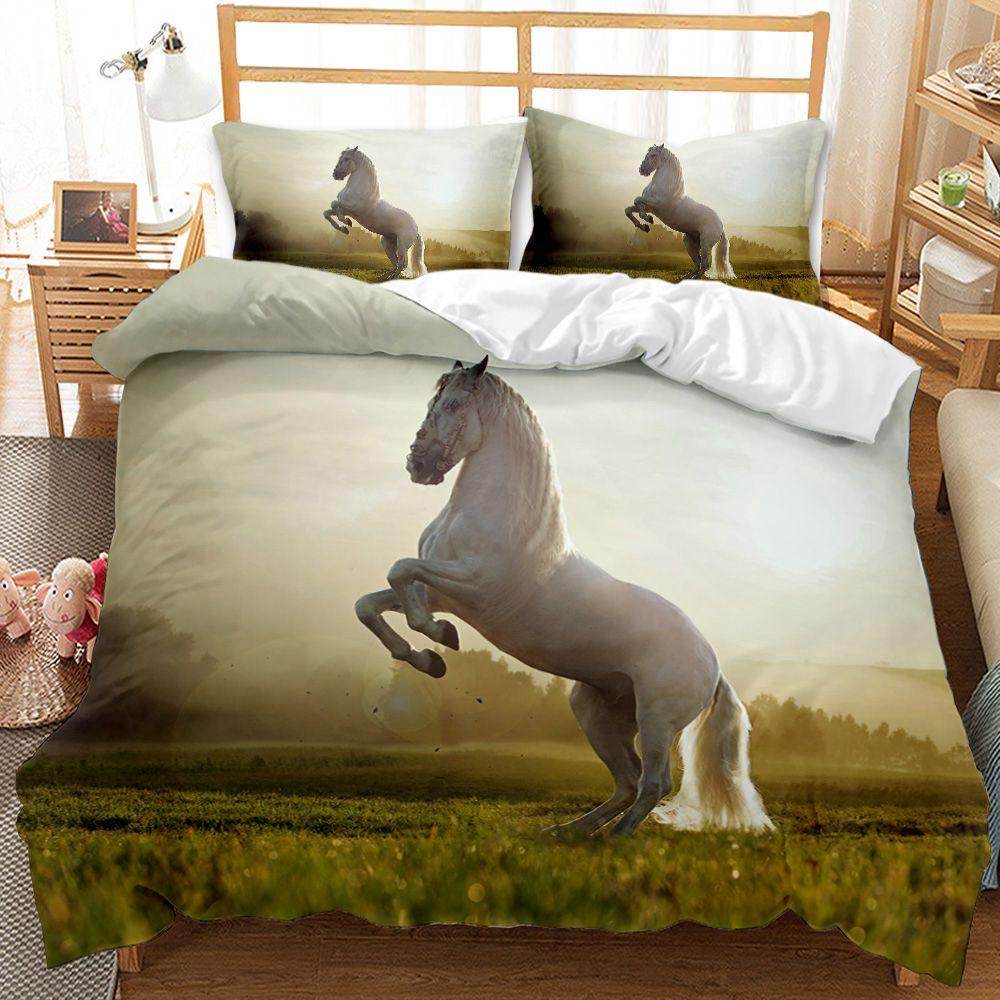 3D Bed set Beautiful Beach Bedding Bed Sets Modern Quilt Cover+pillowcases Winter California King Bedding Sets Jogo De Cama Bed