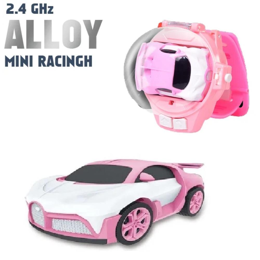 Children's Watch Remote Control Car Electric Alloy Mini Watch Car Parent Child Interaction 2.4G Remote Control Racing Toy Gift