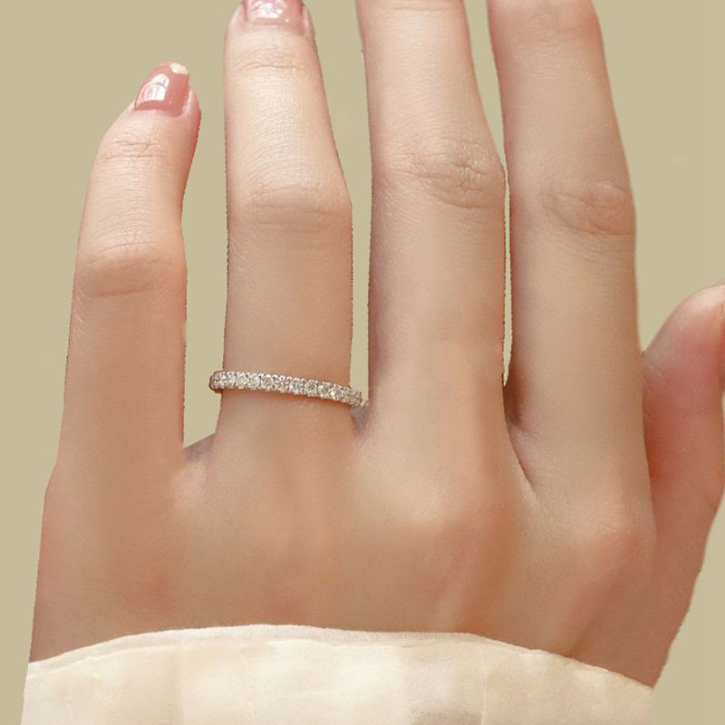 

Silver 925 Couple Rings Open Adjustable Korean Style Cubic Sugar Shaped Inlaid Diamond Women Men Ring adjustable open band