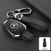 XUY2   Leather Car Smart Key Cover Case Protector For Mercedes Benz A B C S Class AMG GLA CLA GLC W176 W221 W204 Accessories Keychain