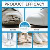 100g White Shoe Cleaner Cream Anti-Yellowing Stain Remover with Sponge Leather Mesh Rubber Canvas Cleaning Kit for Boots Shoes