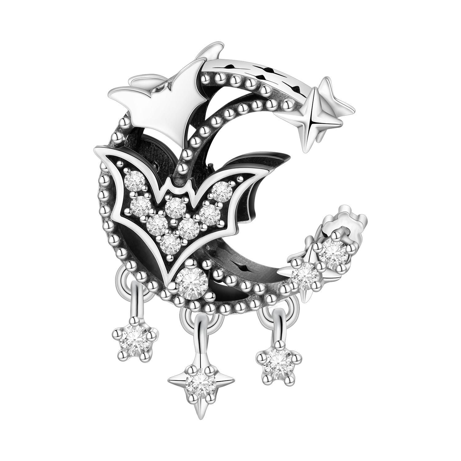 

Copper Halloween Hollow Moon Beads Fit Original Bracelets Diy Fine Birthday Party Gifts Jewelry Bracelets Accessory