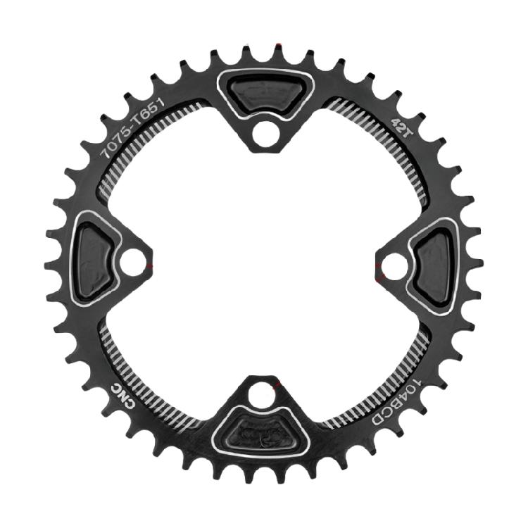 Mountainbike 40T/42T Fahrrad Kurbelgarnitur Zahn 104BCD Kettenblatt Ersatz Fahrrad Kurbel Narrow Wide Kettenblatt Rad