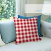 Stripe  Plaid Throw  solid color  Pillow Covers Cartoon Sofa Decorative Home Doublesided Printing Short Plush  Cushion Cover