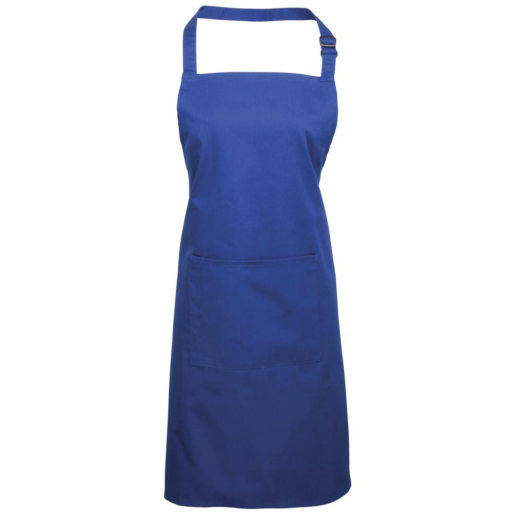 Premier Ladies/Womens Colours Bip Apron With Pocket / Workwear (Pack of 2)