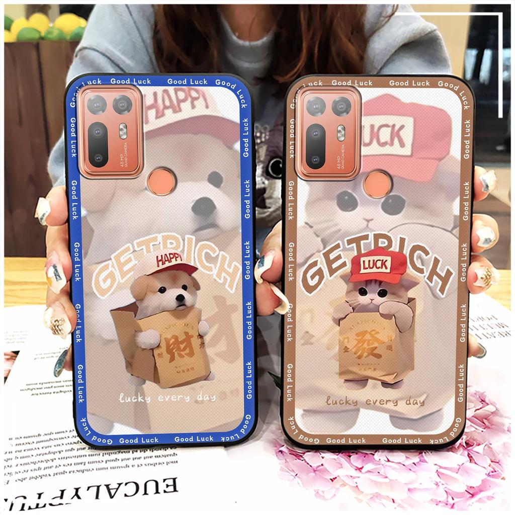 Cute Dirt-resistant Phone Case For HTC Desire 20 Plus/D20+ Couple Waterproof Soft Case Durable Cartoon Full Wrap TPU