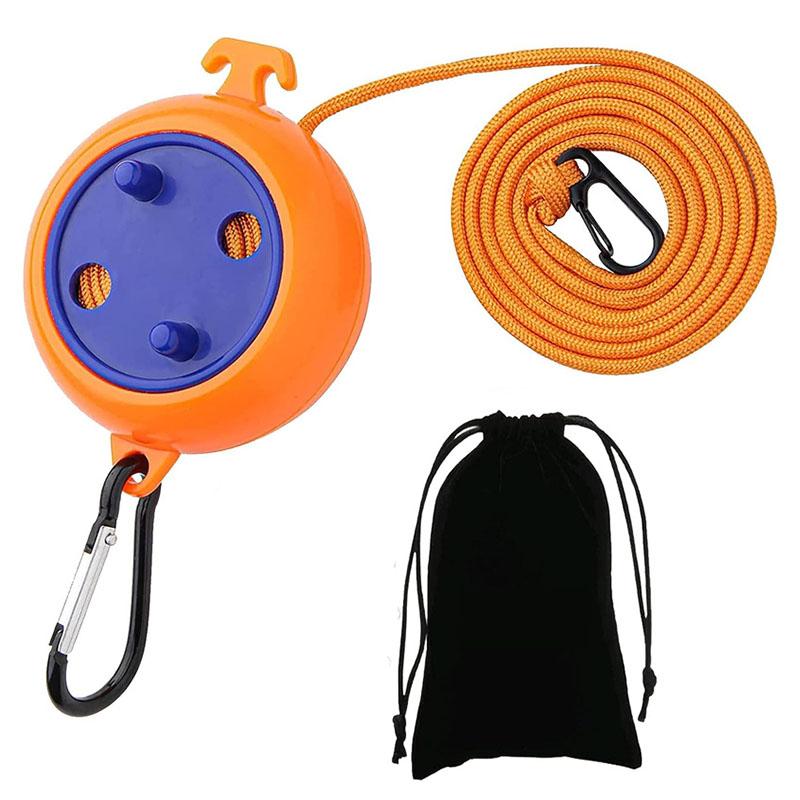 

8M Clothesline Laundry Drying Rope Retractable Clothesline Outdoor Washing Drying Line with 20 Windproof Clothespins 10 Stoppers