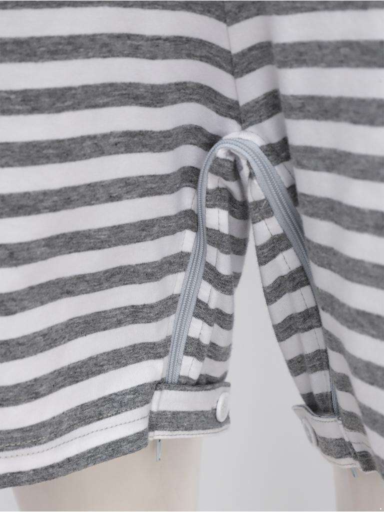 Tuta adattiva da donna per anziani con cerniera posteriore cerniera all'inguine Color Blocking Anti-strappo Tuta intera Bodysuit Alzheimer