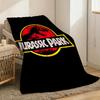 Jurassic Park Throw Lightweight 240g Flannel Blanket Soft Skin-friendly for Summer Cooling