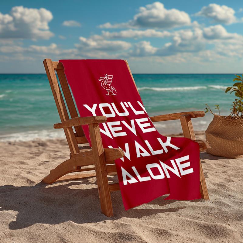 Ultra-Soft Beach Towel with Liverpool Football Club Theme,Ideal for Pool - Camping, Diving - Perfect Travel Essential, Vibrant Beach Towel.