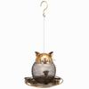 Outdoor Hanging Bird Feeder Garden Tree Mount Squirrel-Resistant Metal Hummingbird With Cups Lid