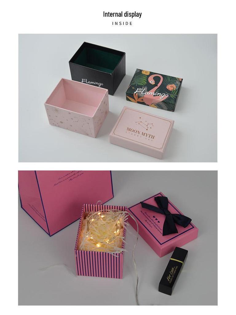 Elegantní dárková krabička na rtěnku, šperky nebo svatební cukroví