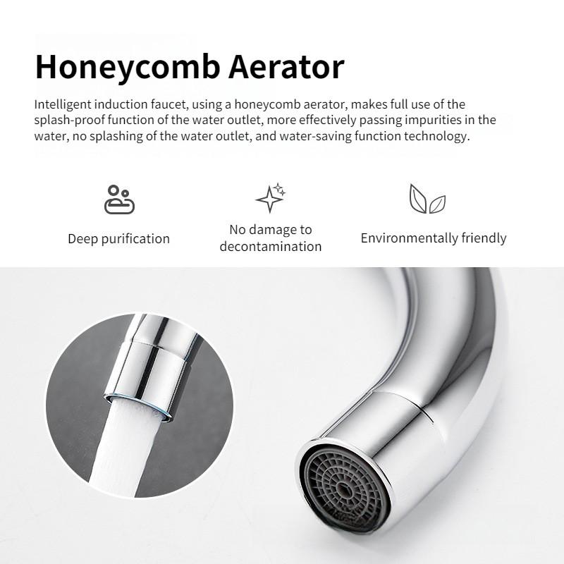 W pełni Automatyczny Inteligentny Czujnik Bateria Kuchenna Miedziana Bateria Wodna Domowe Urządzenie do Mycia Rąk do Umywalki Łazienkowej